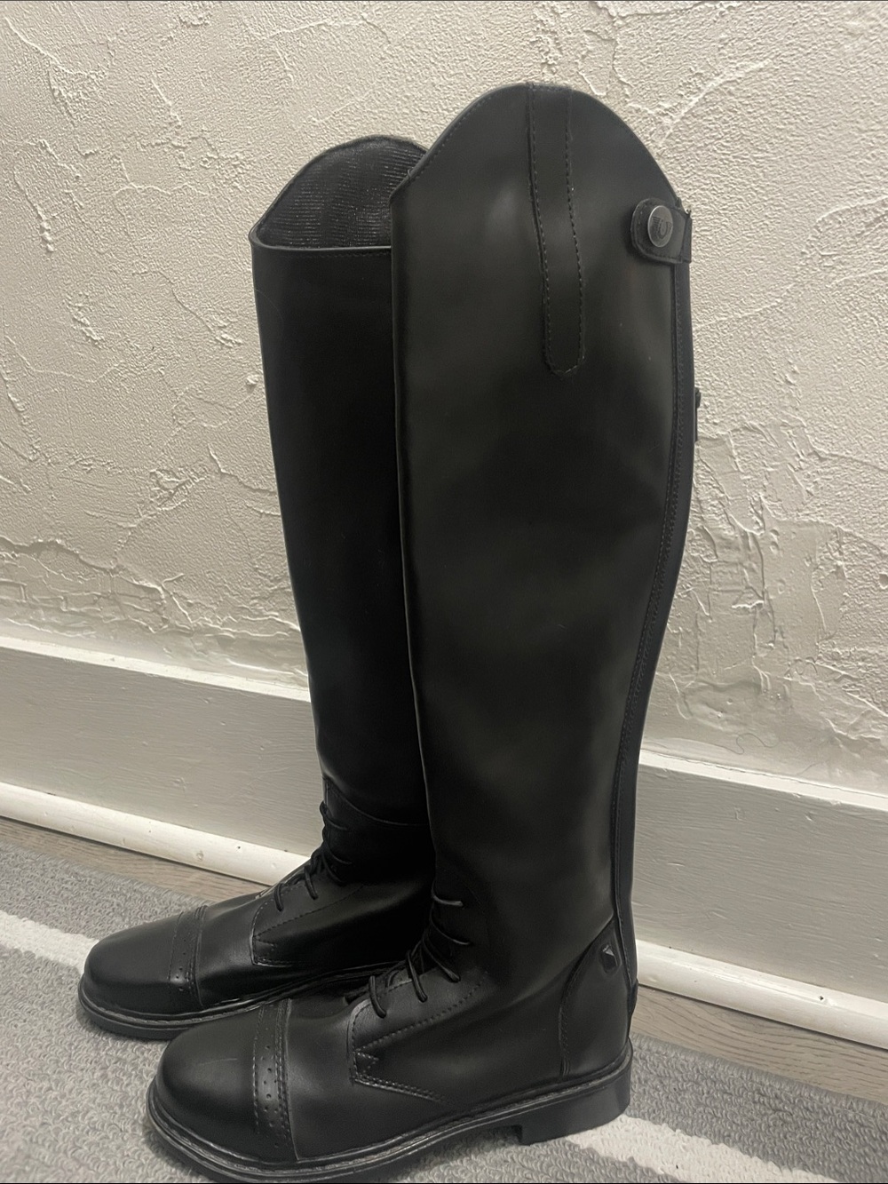 Children's Starter Back-Zip Field Boots in Black